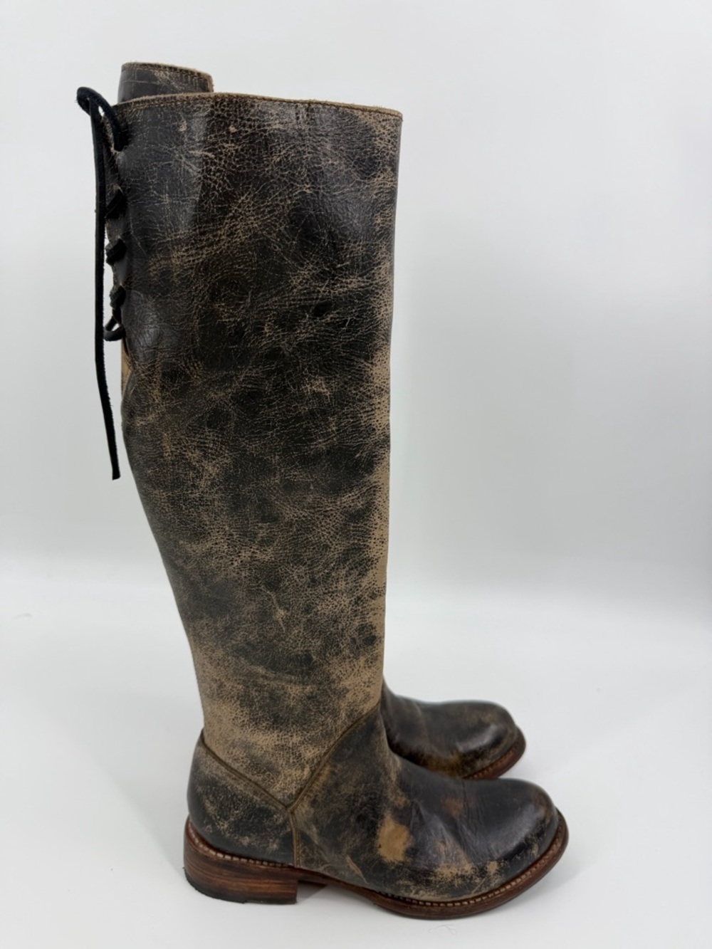 Bed Stu NWT Manchester Tall Leather Boots Distressed Size 7